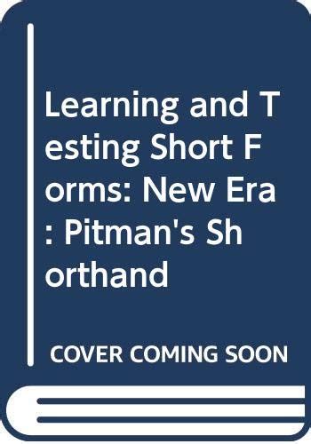 Buy New Era (Learning and Testing Short Forms: Pitman's Shorthand) Book ...