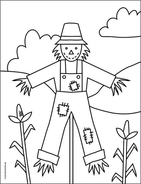 Scarecrow Coloring Tutorial 的图像结果