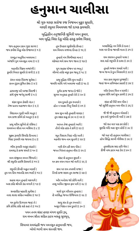 હનુમાન ચાલીસા ગુજરાતી (Hanuman Chalisa) in Gujarati | PDF