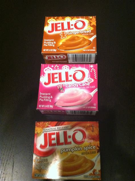 Ephemeral Noms: Jello Seasonal Release Instant Puddings