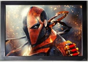 Supervillain Deathstroke Game 14x20 Inch Hanging Photo Frame with Glass ...