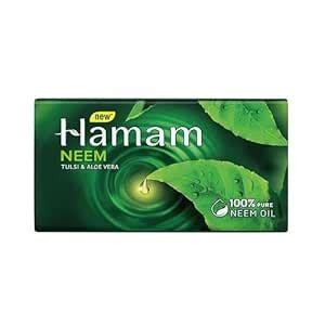 Buy Hamam 100% Pure Neem Oil Soap Bar, 150 g - [Pack of 3] Online at ...