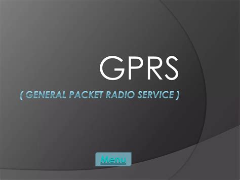 Gprs ( general packet radio service ) | PPTX