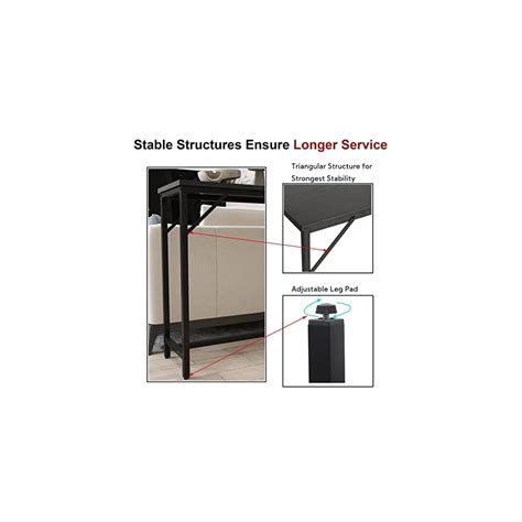 Buy Yusong 71'' Long Console Table Sofa Tables Behind Couch, Narrow ...