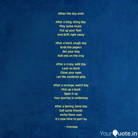 When the day ends After ... | Quotes & Writings by Charles 1972 | YourQuote