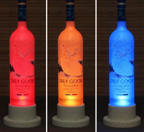 Big 1.75 Liter Grey Goose Vodka Color Changing Led Remote Controlled ...