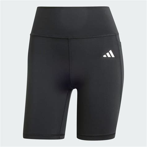 adidas Optimé Essentials Stash Pocket 7-Inch Short Leggings - Black ...