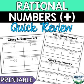 Image result for Math Adding Rational Numbers
