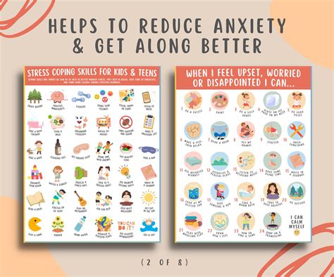 Mental Health Coping Skills Printable Bundle for Kids & Teens – MindSpace