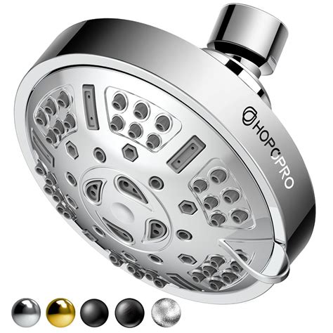 Hopopro High Pressure Fixed Shower Head HOPOPRO Upgraded 9 Functions ...