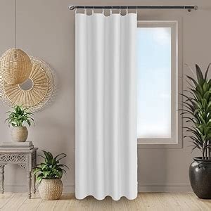 Urban Space Cotton Curtain Lining for Door, White Door Sinlge Curtain ...