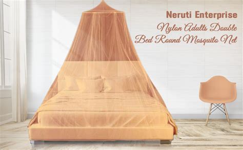 Neruti Enterprise Mosquito Net for Double Bed, King-Size, Round Ceiling ...