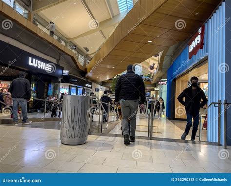 Bellevue, WA USA - Circa December 2022: Wide View of People Shopping ...
