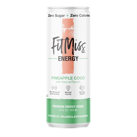 Snapklik.com : MusclePharm FitMiss Energy Drink 12oz (Pack Of 12 ...