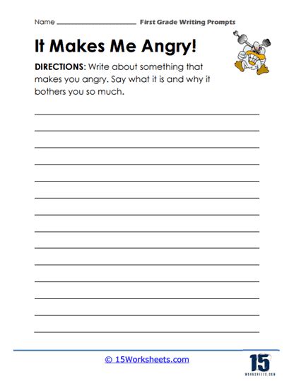 Image result for First Grade Writing Prompt Worksheets