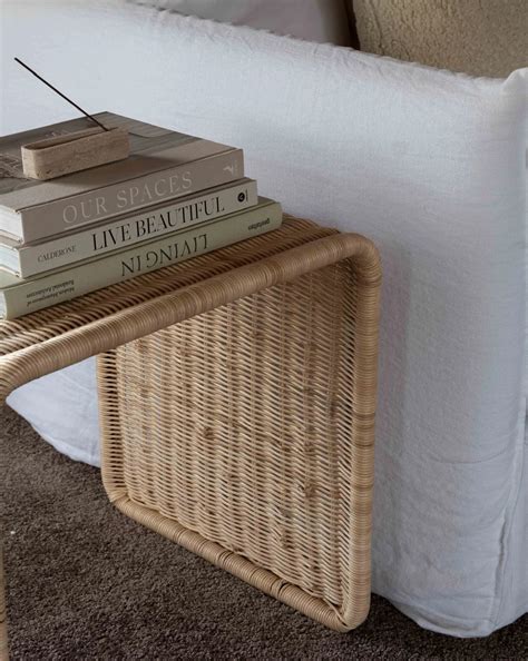Rattan Bedside Table | Cane Side table | Bamboo table - Ishana – Akway