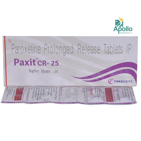 PAXIT CR 25MG TABLET 10'S Price, Uses, Side Effects, Composition ...