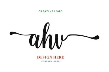 Akv lettering logo is simple easy to understand and authoritative ...