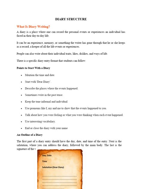 Image result for Diary Example.pdf