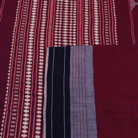 Maroon Ikkat Kotpad Cotton Saree | A470303498 – Priyadarshini Handloom