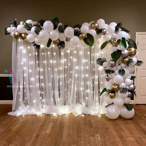 Semi white Arch Decor-Decorations | BookTheParty.in