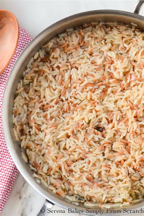 Rice Pilaf With Orzo | Serena Bakes Simply From Scratch
