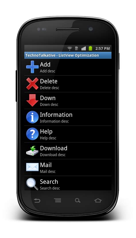 Image result for Android ListView Clear Items