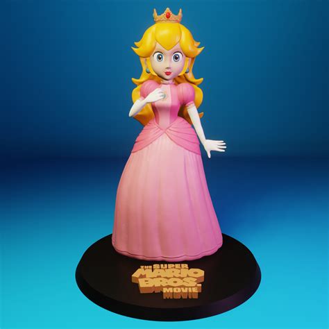STL file Princess Peach - The Super Mario Bros. Movie・3D printing model ...