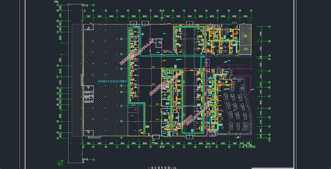 两层8520平米南京别克4S店空调设计(附CAD图)||土木工程