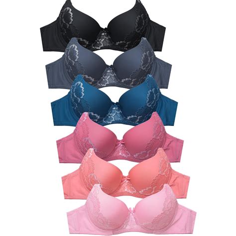 DailyWear Womens Everyday 6 Pack of Bras 4433PL, 34A - Walmart.com