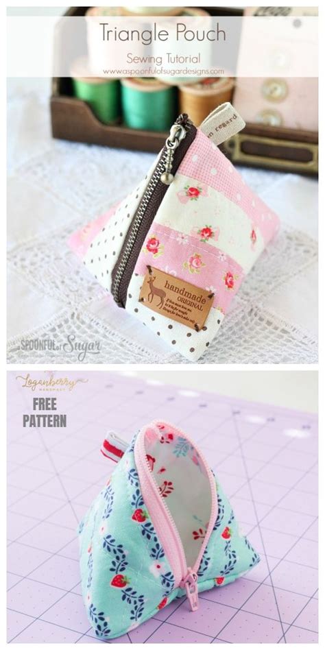 Image result for Triangle Pouch Pattern