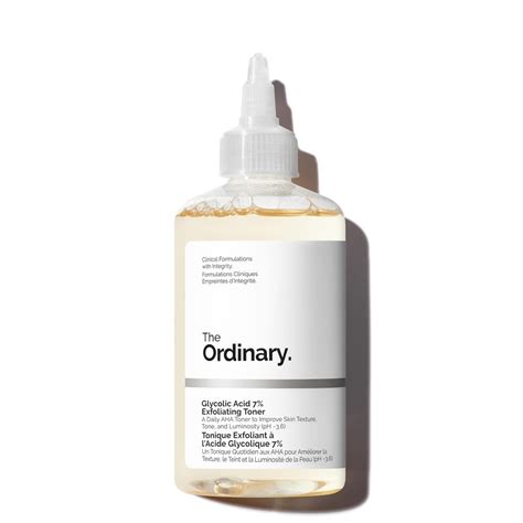 Tônico Esfoliante de Ácido Glicólico 7% da The Ordinary, Tônico Diário ...