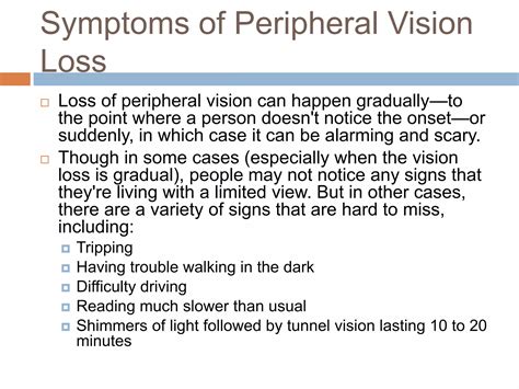 Peripheral Vision Loss