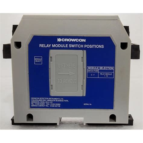 Crowcon 1-16 Relay Module Switch Positions Relay | Fire and Safety ...