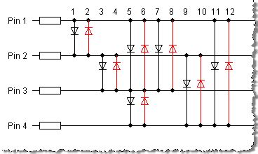 Image result for Arduino Charlieplexing Schematic