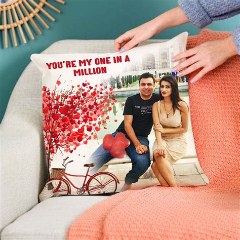 Buy | Personalised Cuhsion for Couple | Tied Ribbons