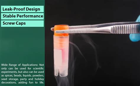 Clear & Sure Plastic Cryovial Tube, Freezing Tube, Cryogenic Vial Tube ...