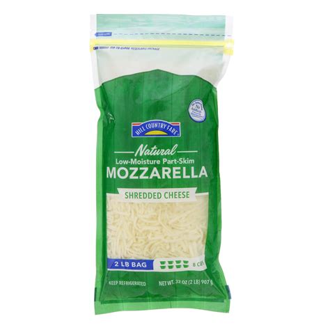 Hill Country Fare Low Moisture Part-Skim Mozzarella Shredded Cheese, 32 ...