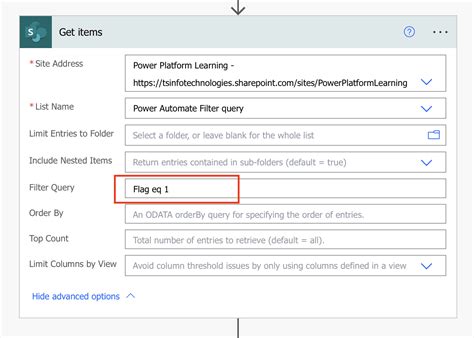 Image result for Power Automate OData Filter Query