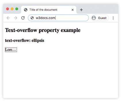 Image result for CSS Text Overflow