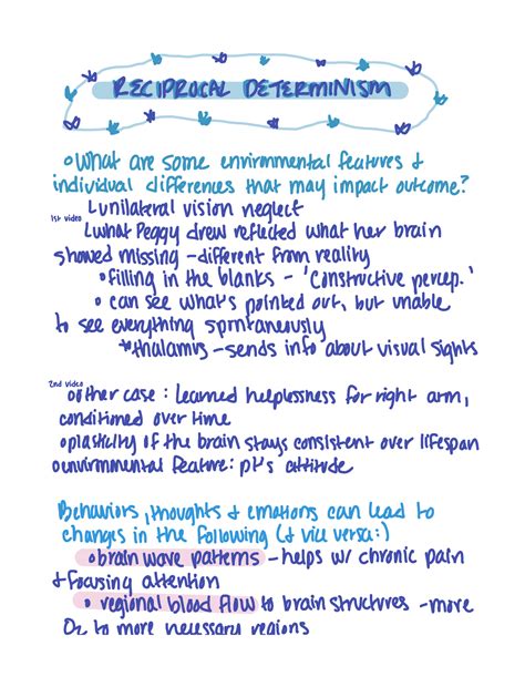 Reciprocal Determinism - to KEECHPROGALL DETERMMINNISSMM What are some ...