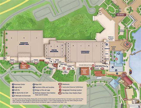 Disney's Coronado Springs Resort Map - wdwinfo.com