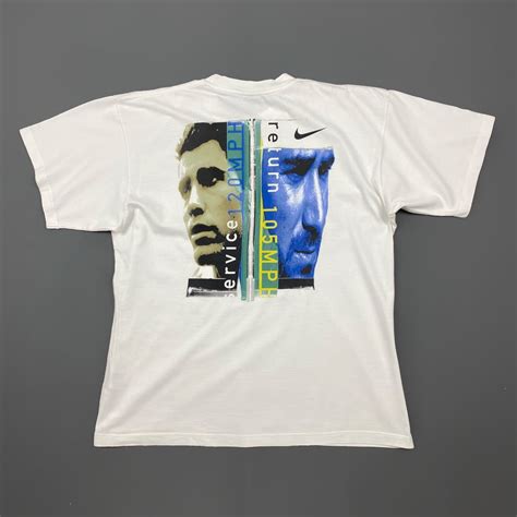 Nike × Vintage 1990’s Vintage Nike Andre Agassi VS Pete Sampras Rivalry ...