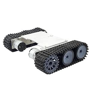 Buy Enakshi Aluminum Alloy Strong Motor Tank Car Chassis Track Crawler ...