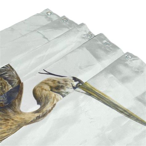 Great Blue Heron Shower Curtain Waterproof Bathroom 160x180 Cm 最大71％オフ！