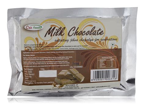 ASK Foods Chocolate - Milk, 150g Pouch : Amazon.in: Grocery & Gourmet Foods
