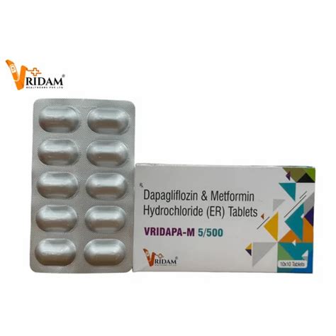 Pharmaceutical Medicine - Dapagliflozin (10mg) + Metformin (500mg) ER ...