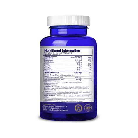 Muscle Mantra | Salmon fish oil | Omega 3 fatty acids | Good health