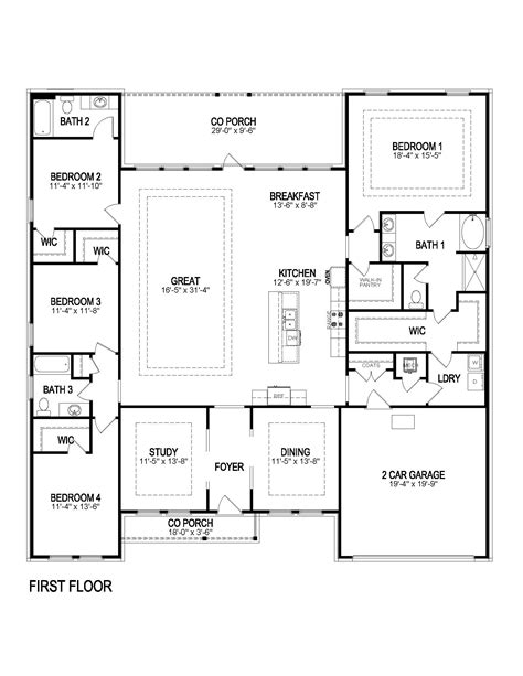 Floor Plan in Legacy Oaks | Central, LA | D.R. Horton