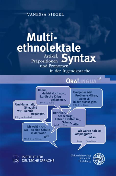 Buy Multiethnolektale Syntax: Artikel, Prapositionen Und Pronomen in ...
